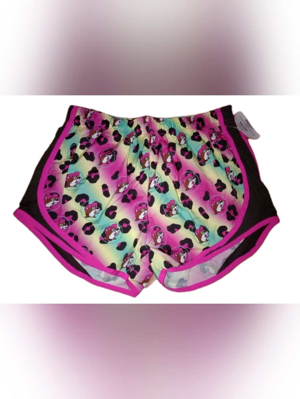 NWT Buc-ee’s Leopard Print Running & Swim Shorts - Large